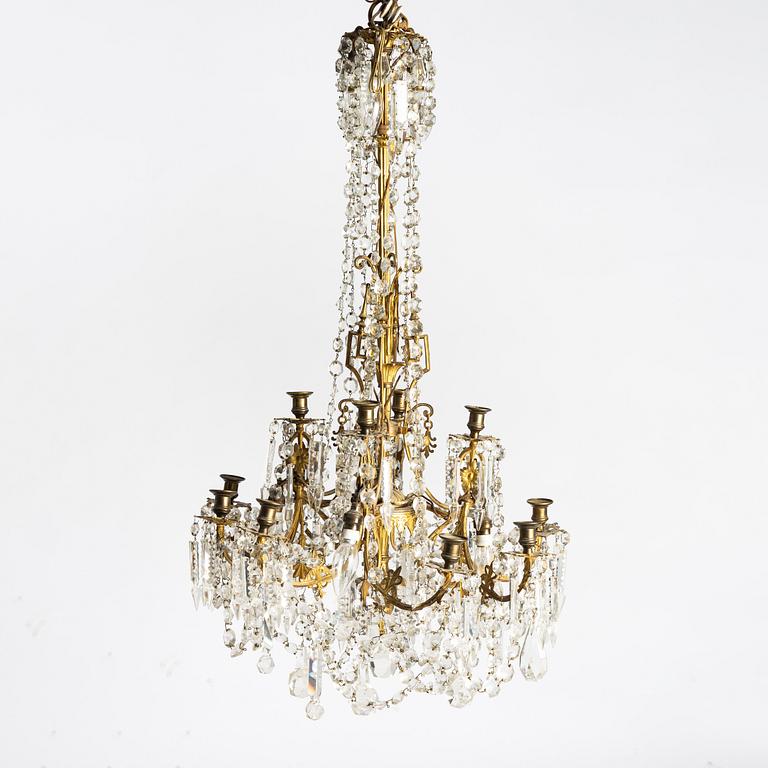 Ljuskrona, oscariansk, 1800-talets slut.