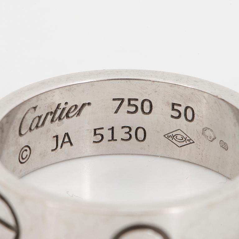 CARTIER, "Love" ring.