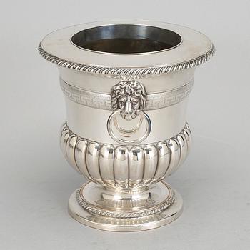 CHAMPAGNEKYLARE, nysilver. Sannolikt England, 1900-tal.