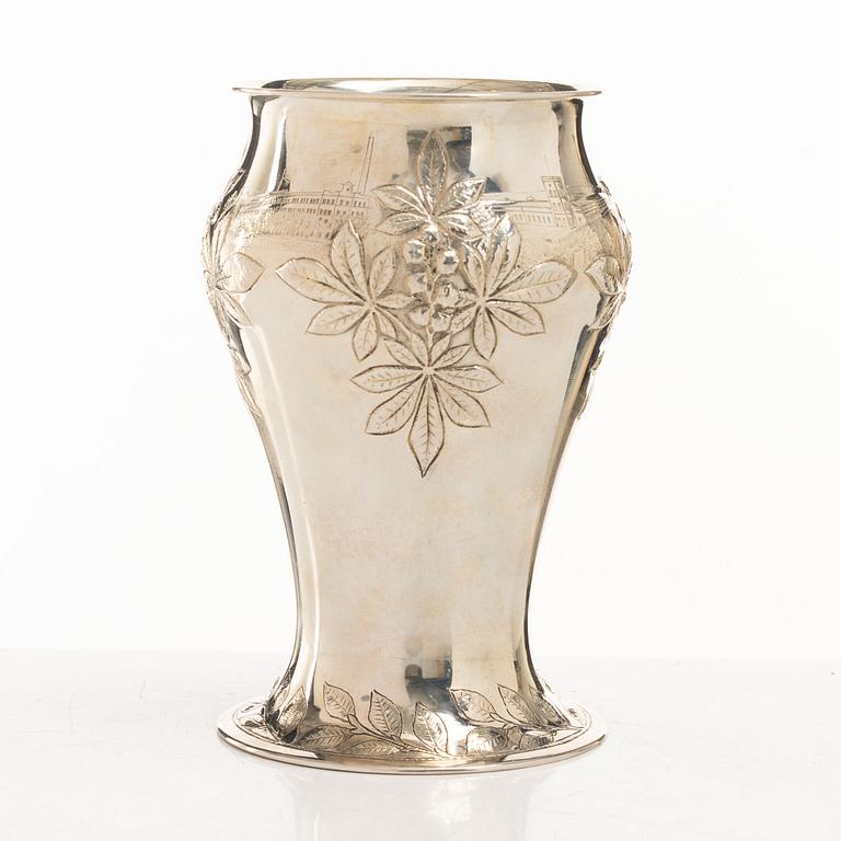 Guldsmedsaktiebolaget (GAB), vas, silver, jugend, Stockholm 1899.