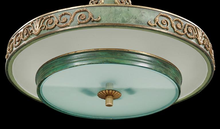 TAKLAMPA, art deco, 1920/1930-tal. Höjd ca 77 cm.