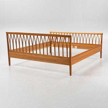 Carl Malmsten, a 'Guldheden' bed frame, Åfors Möbelfabrik, later part of the 20th Century.