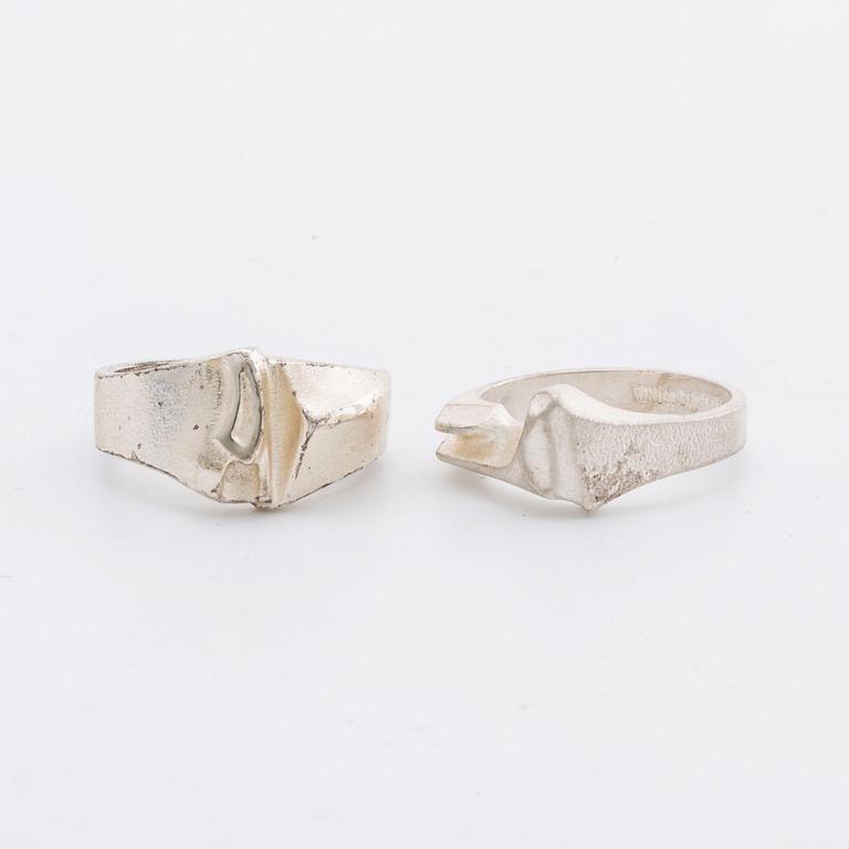 SMYCKEN LAPPONIA 5 par örhängen 2 ringar sterling silver, pärlemor och labradorit, i etuier från Caroli Juvel.