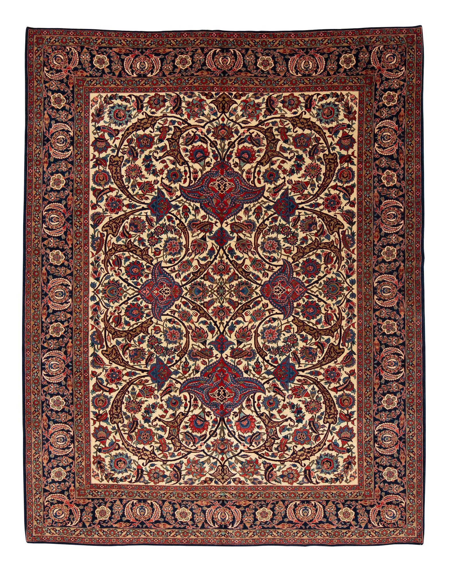 Matta, semiantik Keshan, s.k. Dabri, ca 349 x 269 cm.