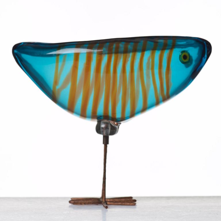 Alessandro Pianon, fågel, "Pulcino", Vistosi, Italien 1960-tal.