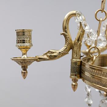 TAKKRONA, senempire, 1800-talets mitt. Höjd ca 83 cm.