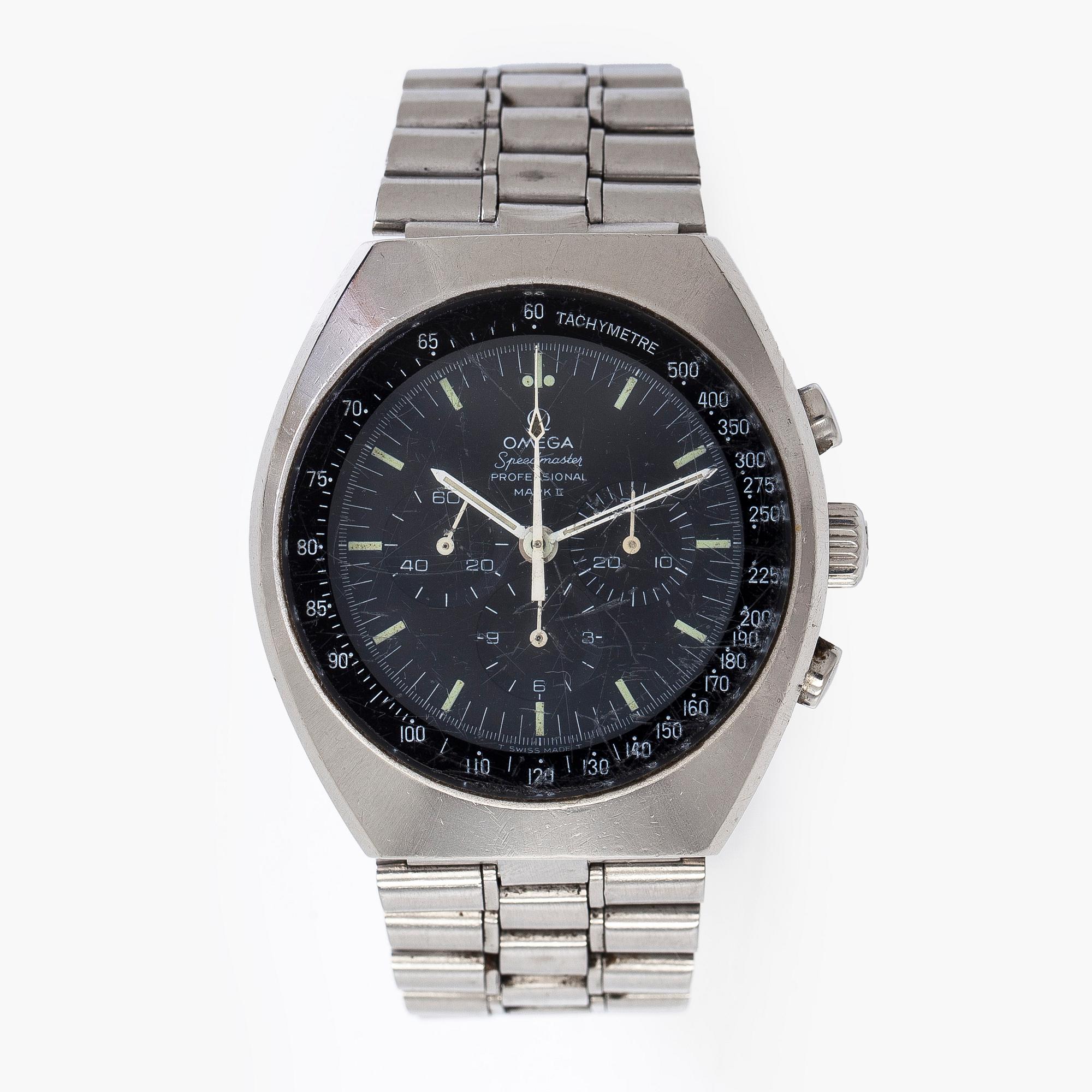 Omega, Speedmaster Professional, Mark II, kronografi, rannekello, 42 mm.