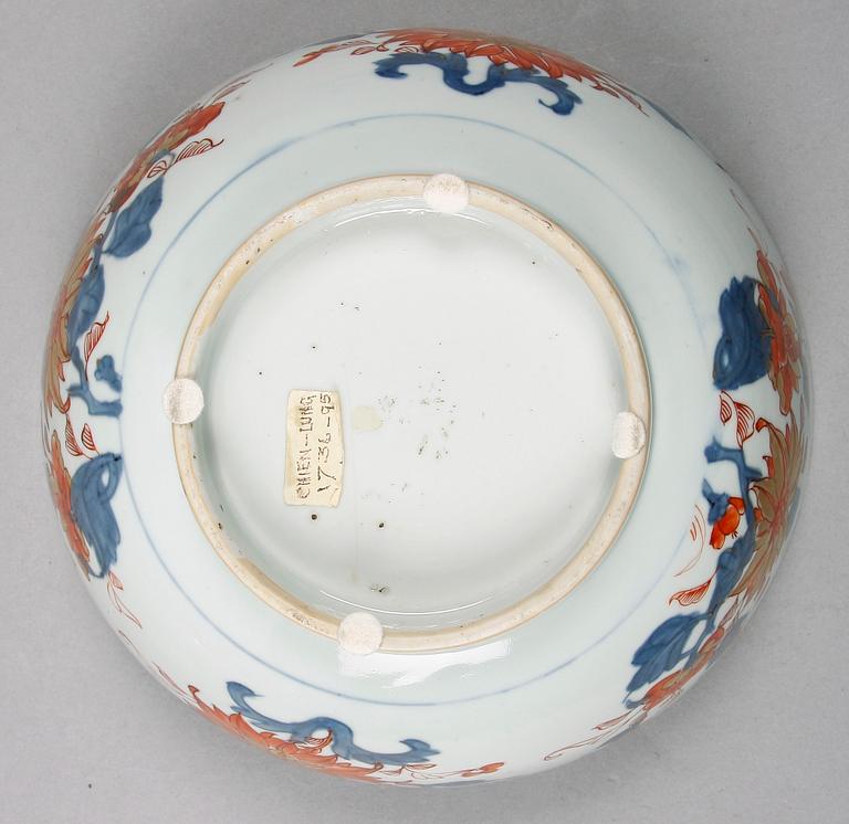 BÅLSKÅL, porslin, Qianlong, Kina. 1700-tal.