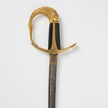 A Swedish Naval Officer's sabre of Honour, given by crown prince Carl Johan around 1815.