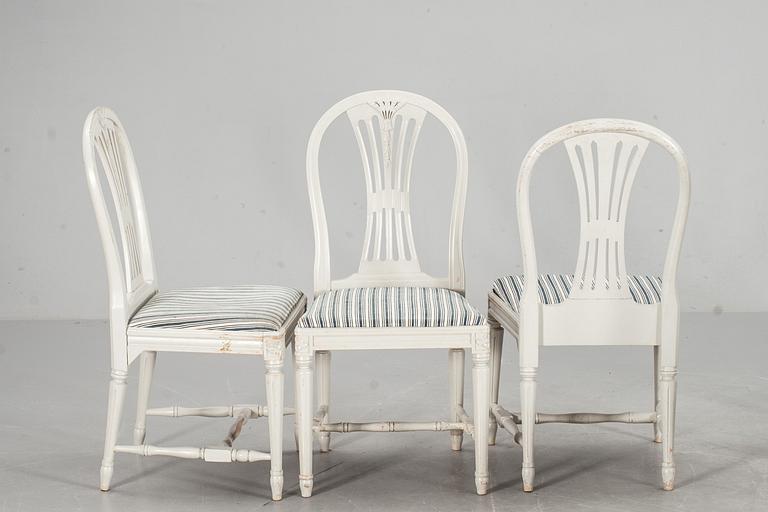 STOLAR, 6 st, gustaviansk stil, 1900-tal.