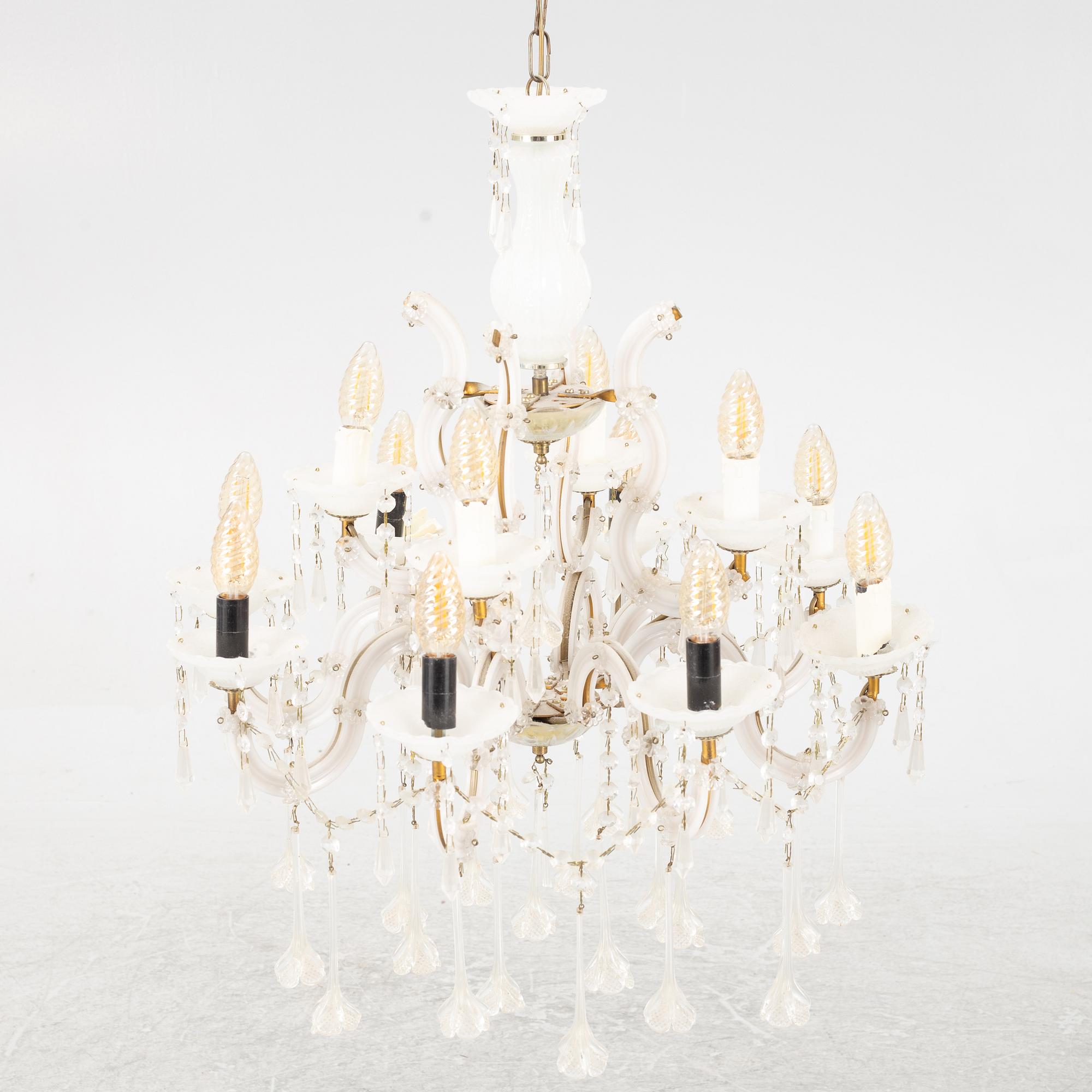A chandelier, mid-20th Century.