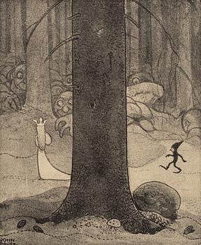 John Bauer, mezzotypi, utgiven av Åhlén & Åkerlunds, Stockholm 1918, bibliofilupplaga, 166/200.