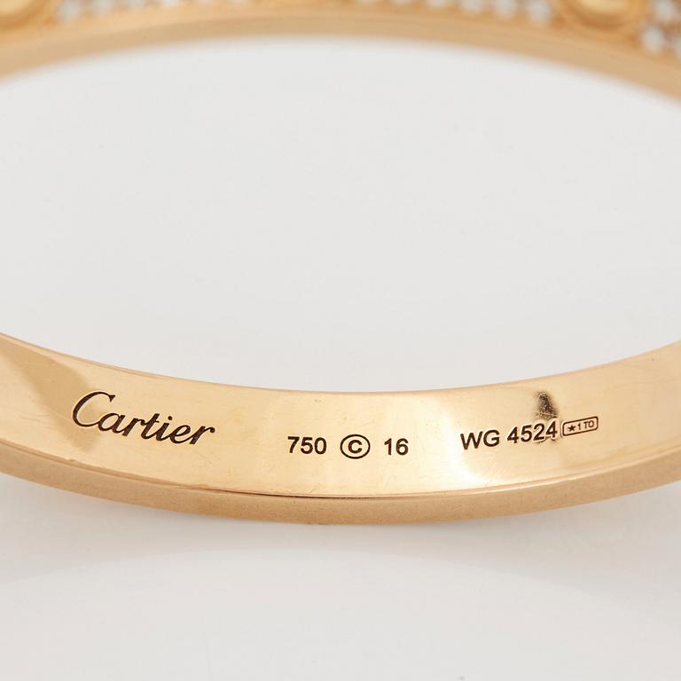 A Cartier "Love" bracelet.