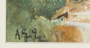 Anna Gardell-Ericson, watercolour, signed.