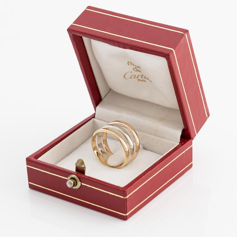 Cartier ring 18K guld i tre olika färger.