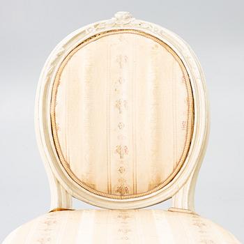 Stolar, ett par, Stockholmsarbeten, sent 1700-tal, Gustavianska.