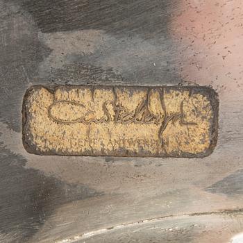 Tray Antwerp, first half of the 20th century, silver plate.