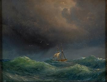 VILHELM MELBYE, attributed to, oil on canvas.