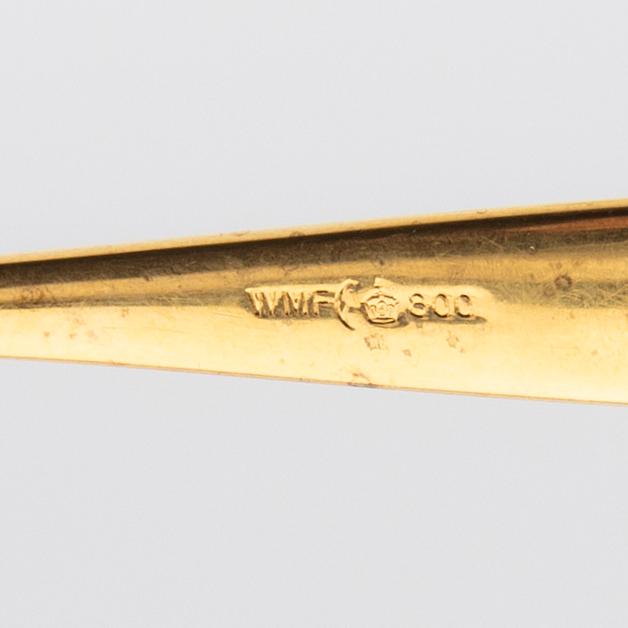 Cutlery 24 pcs WMF (Württembergische Metallwarenfabrik) gilded silver.