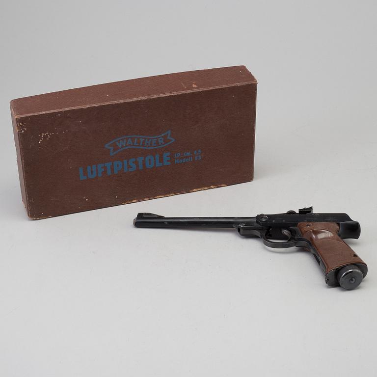Air pistol, a .177 (4.5mm) Walther 'LP MOD.53' serial no 010950.