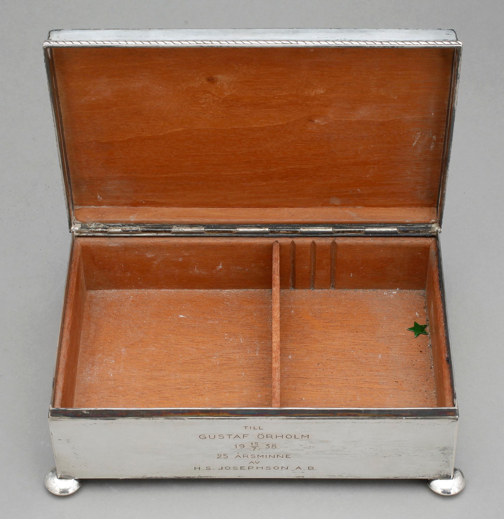 SKRIN, silver, W.A. Bolin, 1929.