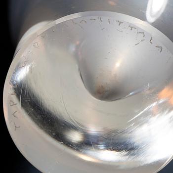 VAS, glas, "Fiskblåsa" signerad Tapio Wirkkala Iittala.