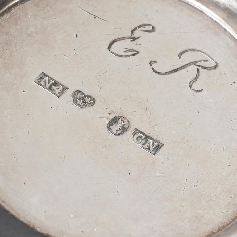 PARTI SILVER, 6 st, Sverige, 1800-1900-tals. Vikt ca 284,6 g.