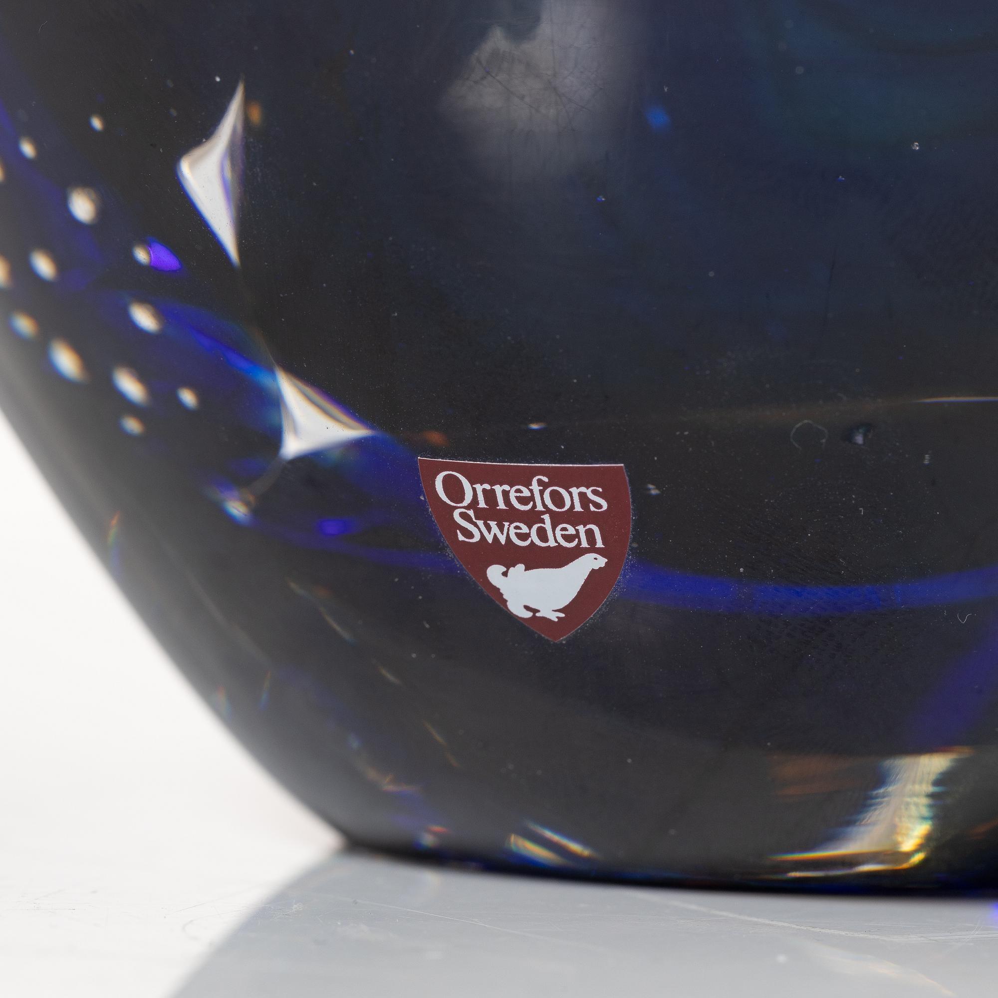 Edvin Öhrström, vas, glas, ariel, Orrefors.