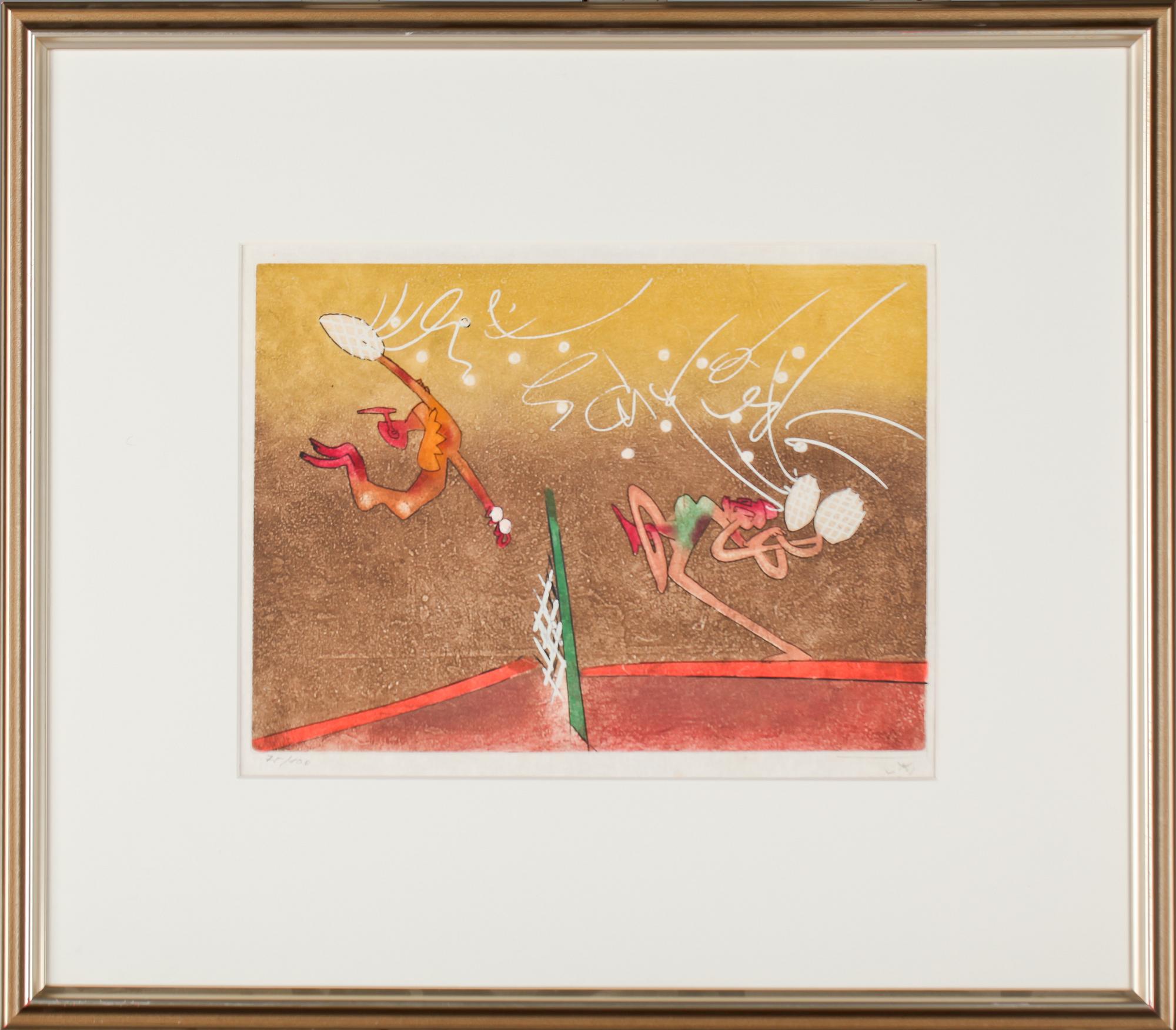 ROBERTO MATTA, färgetsning, signerad samt numrerad 75/100.
