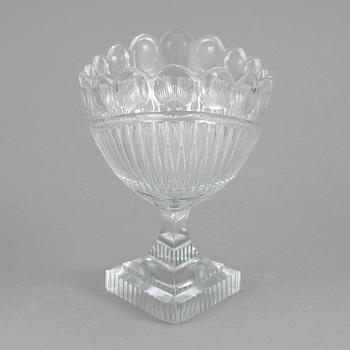 UPPSATSSKÅL, glas, sannolikt England/Irland, omkr år 1900.