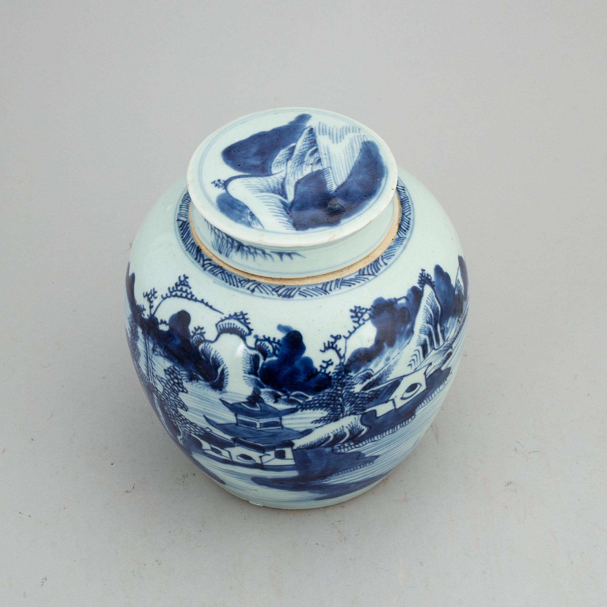 BOJAN med LOCK, porslin. Qingdynastin, 1800-tal.