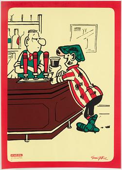 AFFISCHER, 5 st, "Tuffa Viktor", Bull's Presstjänst, Art Work Shop, 1960-tal.