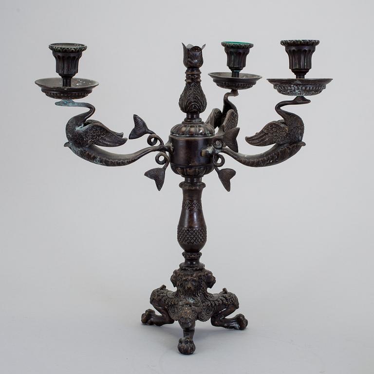 KANDELABER, empirestil, 1900-tal.