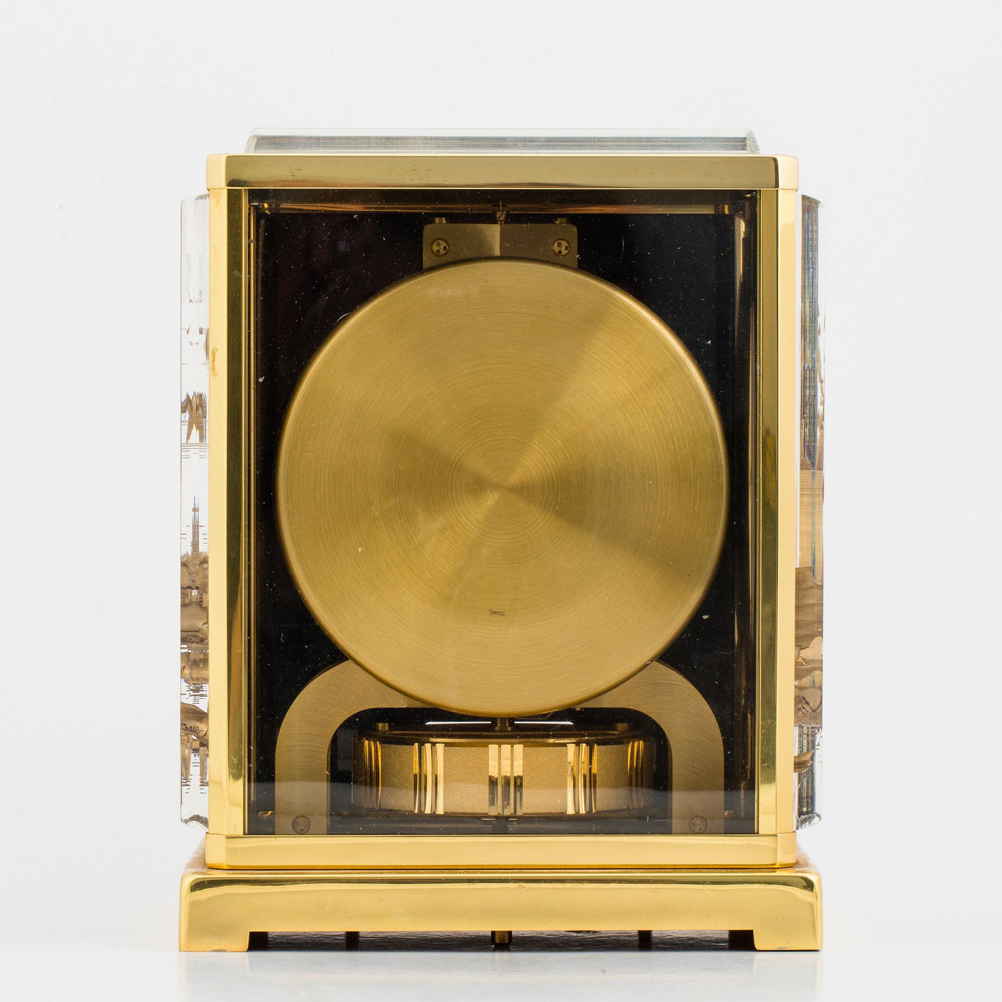 JAEGER-LE COULTRE, Atmos, "Black Chinoiserie Marina", table clock, 24 x 18,5 x 12,5 cm.