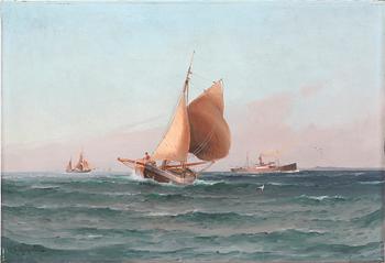 Ludvig Richarde, Boats at Sea.