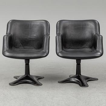 YRJÖ KUKKAPURO, a pair of 'Junior' armchairs, Haimi 1960's.