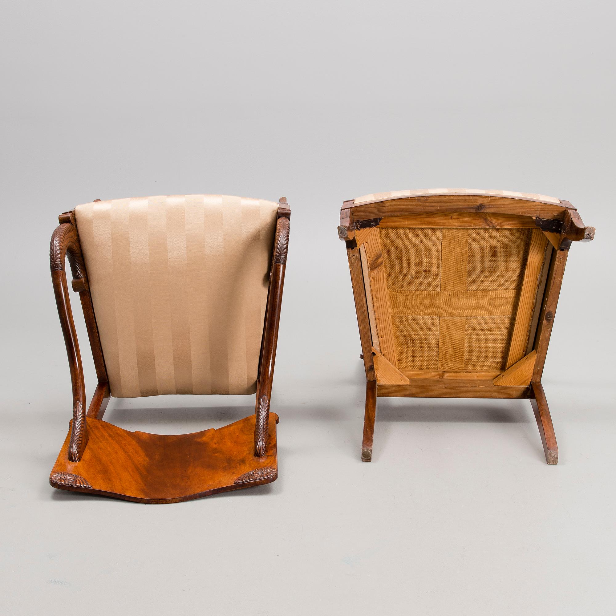 VENÄLÄINEN NOJATUOLIPARI, 1800-luvun puoliväli.