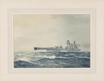Eric Erskine Cambell Tufnell, H M battleship "Rodney" 1925-48.