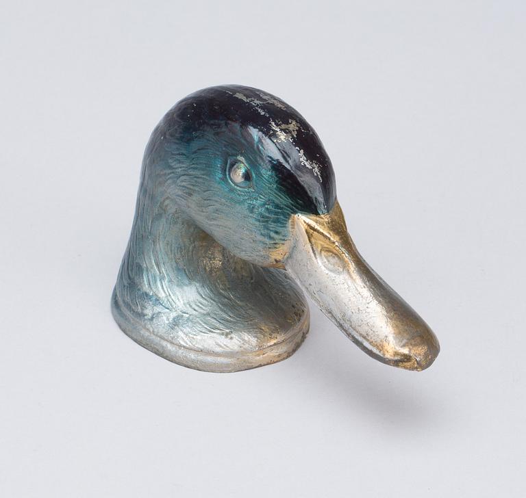 FLASKÖPPNARE, mässing, "Ducky", Paris, 1900-talets andra hälft.