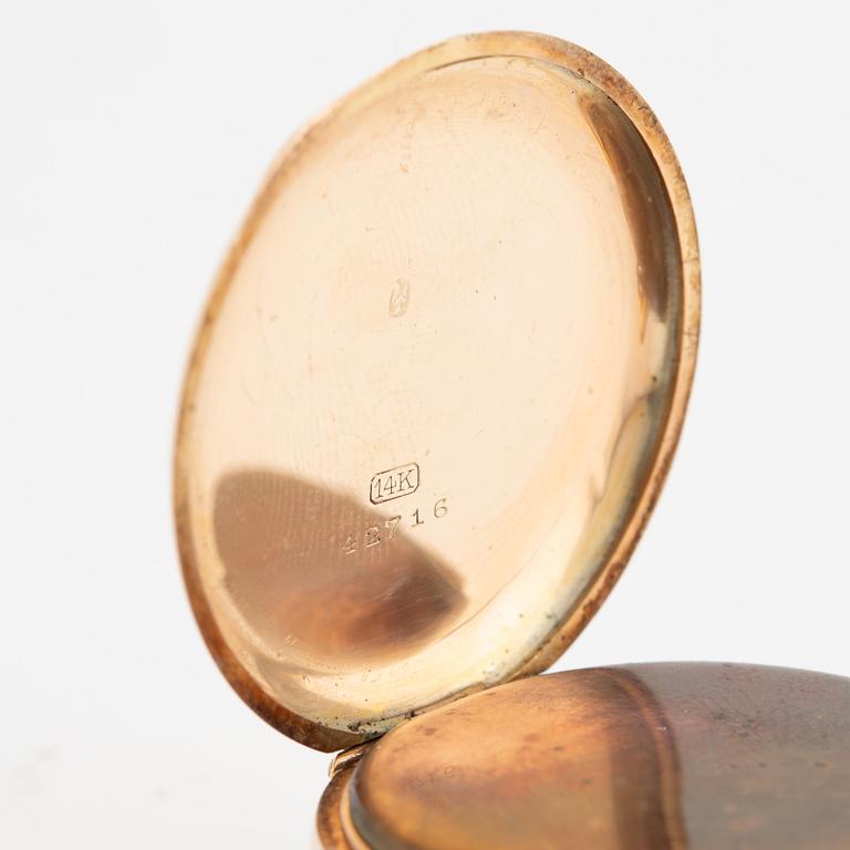 Fickur, 14K guld, 34 mm.