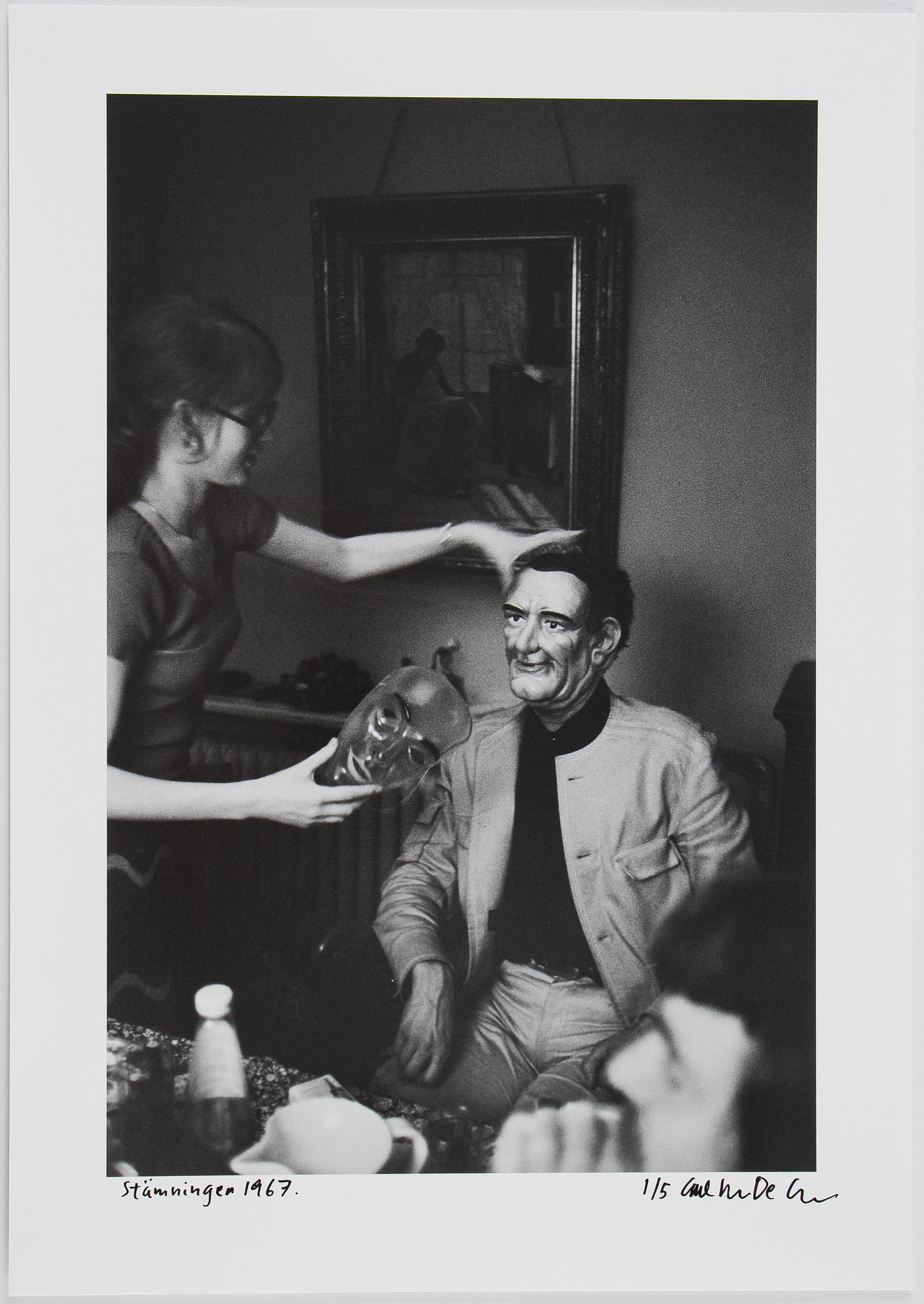 Carl Johan De Geer, photo, signed 1/5.