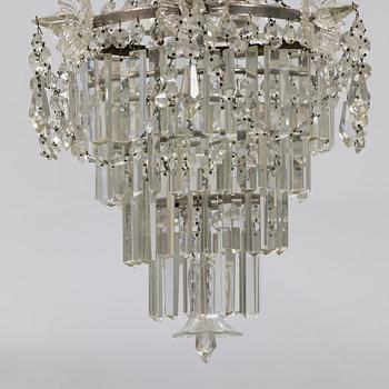 Chandelier, Oscarian, early 20th century.