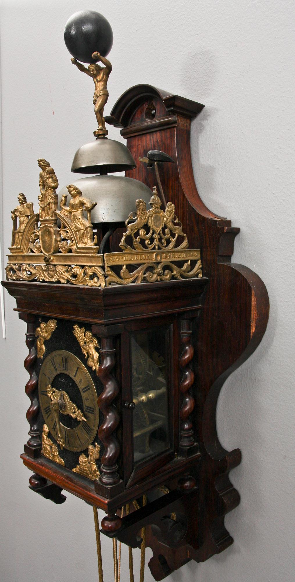 VÄGGUR, troligen Holland, barockstil, 1800-talets slut.