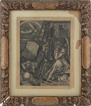 Johannes Wierix, Melancholia (Efter Dürer), troligen 1600-tal.
