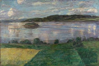 Alfred Ekstam, Sunny clouds over the river.