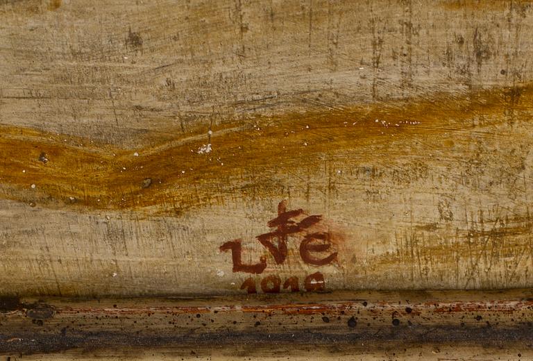 LUDWIG EBERLE, Olja på pannå, signerad och daterad 1919.