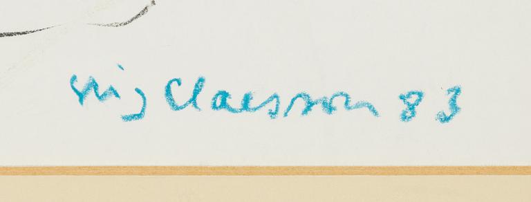 Stig Claesson, pastel, signed and dated -83.