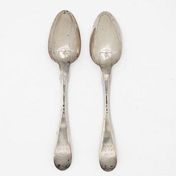 Jacob Ängman, smörknivar, 6 st, silver, "Rosenholm", GAB, Eskilstuna 1990-93.