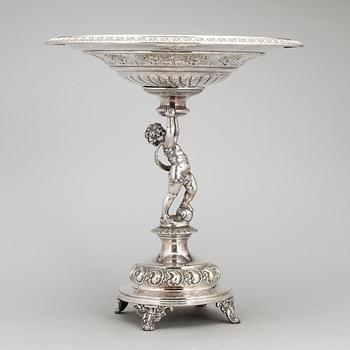 UPPSATSSKÅL, nysilver, WMF, rokokostil, 1900-talets första hälft.