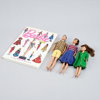 Barbie dolls, 1960s, and accessories.